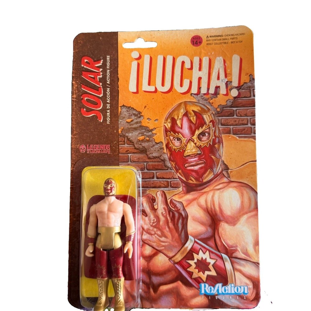 Super7 ReAction Legends Of Lucha Libre SOLAR Action Figure New Sealed 2019